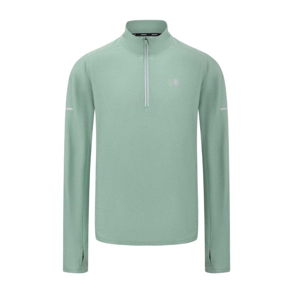 Karrimor Mens Quarter Zip Long-Sleeved Tracksuit Top / Green